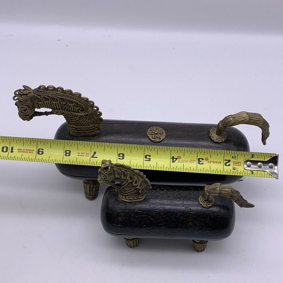Vintage hinged-box horses - Picture 13 of 13